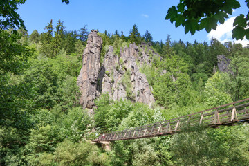 Ohre river created deep canyon - Svatosske skaly (Jan Svatos cliffs), it is a national nature...