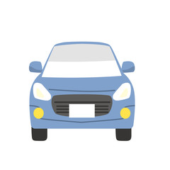 Obraz premium 自動車 車 自動車保険 イラスト ベクター 青