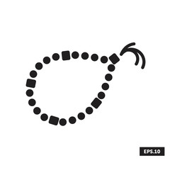 Prayer beads icon, Prayer beads Sign/Symbol Vector