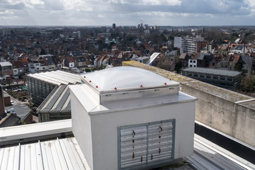 an Dome on the roof