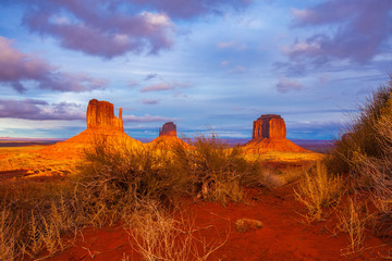 View of Monument Valley Navajo Tribal Park