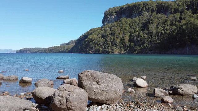 View of Bahia Mansa, Lake Nahuel Huapi, Patagonia Argentina