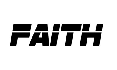 Christian faith, typography for print or use as poster, card, flyer or T Shirt