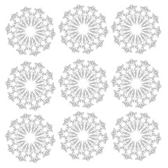 Abstract background with mandalas style 