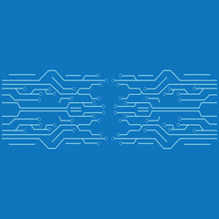 circuit logo template vector icon illustration design