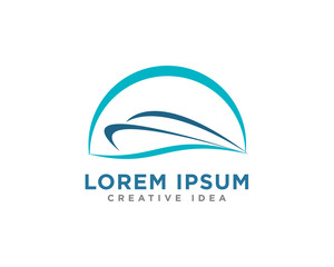 Sailing Boat Logo Icon Design Vector