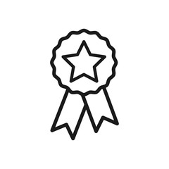 award vector icon, flat design best vector award illustration, medal icon