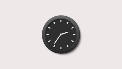 New dark 3d wall clock icon,clock icon,black 3d clock icon