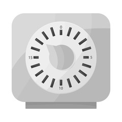 Vector design of timer and technology logo. Graphic of timer and ticking stock vector illustration.