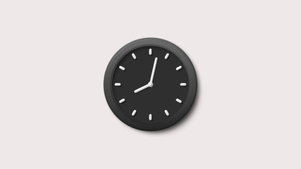 Amazing black clock icon,clock icon,3d wall clock icon,dark clock icon