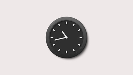 Amazing black clock icon,clock icon,3d wall clock icon,dark clock icon