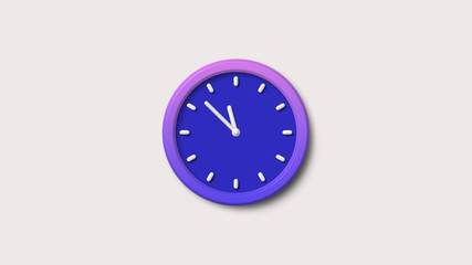 blue 3d clock icon,wall clock,blue wall clock icon,3d clock counting down