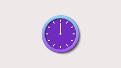 3d clock icon,New 3d wall clock icon,clock icon,Purple color wall clock