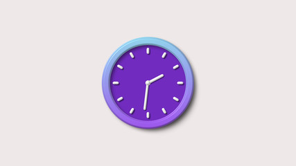 3d clock icon,New 3d wall clock icon,clock icon,Purple color wall clock