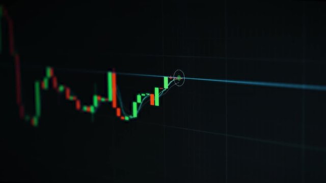 Finance concept. Graph of crypto currency online. Quotes of eth and btc at stock exchange. Stock exchange market chart of ethereum.