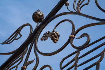 Forged decorated fence