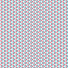 Illustration with repetitive geometric shapes covering the background. Drawing with colored pattern that can be used as a web pattern, wallpaper, digital graphics, gifts and artistic decorations.