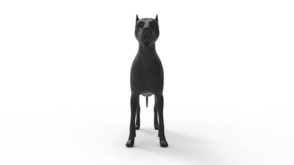 3D rendering of an animal pet watch dog computer generated model