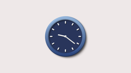 New white background clock icon,blue dark clock icon,3d clock icon