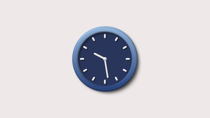 New white background clock icon,blue dark clock icon,3d clock icon