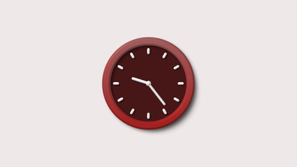 Amazing white background red dark clock icon,clock icon,clock image