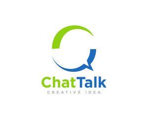 Message or Chat Logo Icon Design Vector