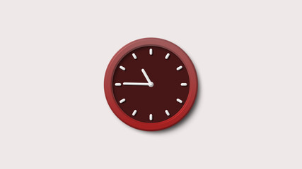 Amazing white background red dark clock icon,clock icon,clock image