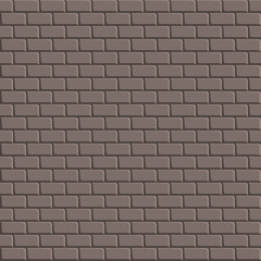 Seamless vector brick wall - background pattern for continuous replicate.
