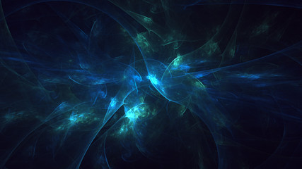 3D rendering abstract colorful fractal light background