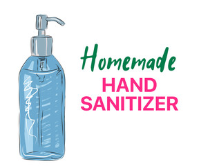 How to use hand sanitizer properly to clean and disinfect hands, medical infographic