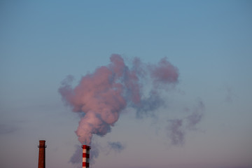 smoke from a pipe