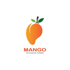 Mango Fruit Logo Template vector illustration design