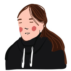 Young  girl face for your design