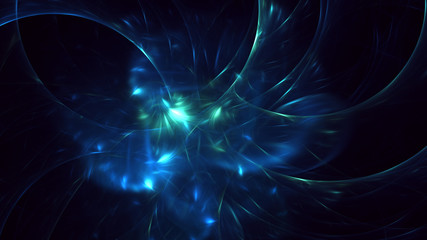 3D rendering abstract colorful fractal light background