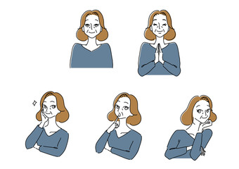 きれいで清潔感のある中高年女性