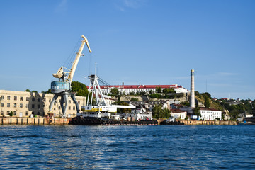 cranes in port