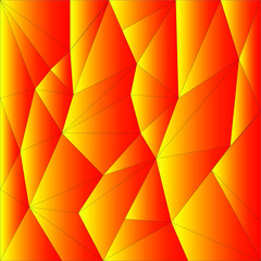 Yellow orange tone Polygonal abstract background, texture, wallpaper
