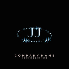 Initial Letter JJ Logo With circle Template Vector	
