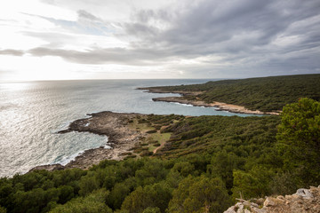 Porto Selvaggio Natural Park (Parco naturale regionale Porto Selvaggio) in Apulia region, Italy.
