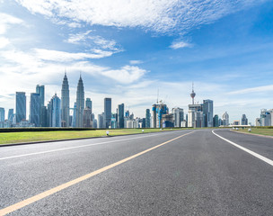 Obraz premium road in city