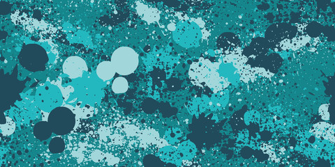 Splash camouflage background. Seamless pattern.Vector. 飛び散った迷彩パターン  © tabosan