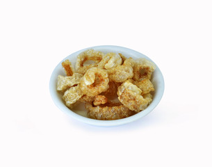 cookies on a plate isolated on white