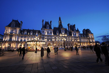 Fototapeta premium パリ市庁舎