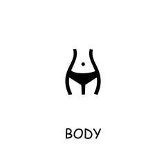 Body flat vector icon