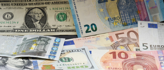 Fototapeta na wymiar close up of banknote for background 