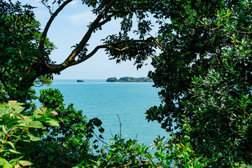 panoramic view of the coast of goa, india