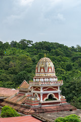 hindu temple in the jungle of goa, india
