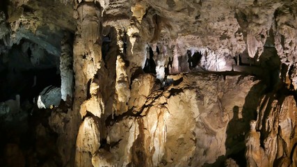 Stalactites and Stalagmites at Lang's Cave Gunung Mulu Nationalpark, Borneo, Malaysia