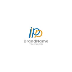 Simple IIP Logo Design Vector