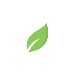 leaf vector logo design, eco-friendly